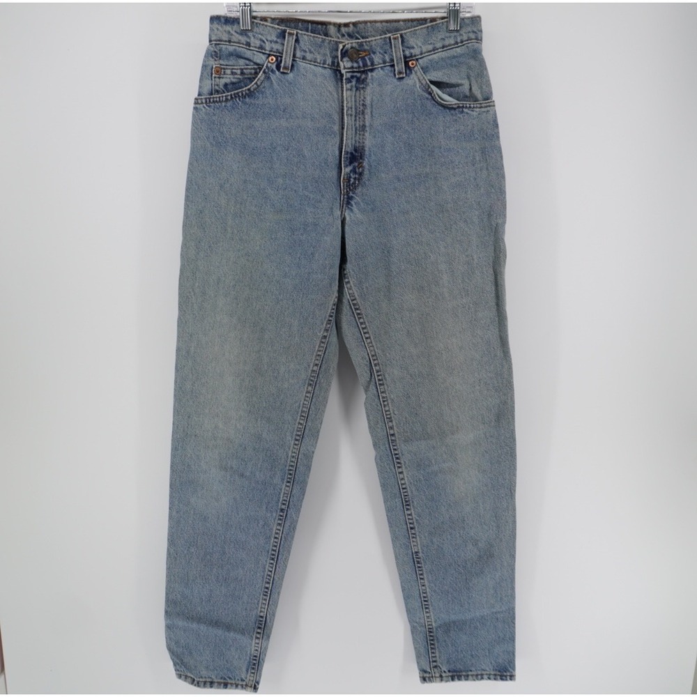 Vintage Levis 950 Orange Tab Relaxed Fit Tapered Leg Jeans Light Wash 11 Med USA